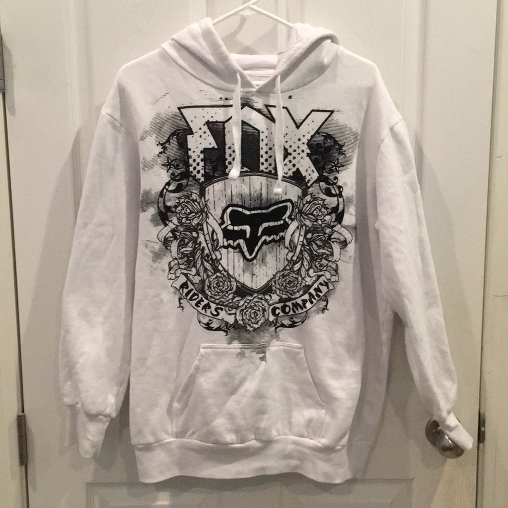 Men’s White Fox Hoodie